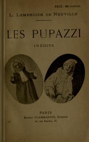 Cover of: pupazzi, inédits.