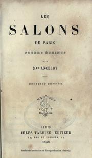 Cover of: salons de Paris: foyers éteints.