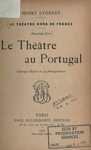 Cover of: Le théâtre au Portugal by Lyonnet, Henry