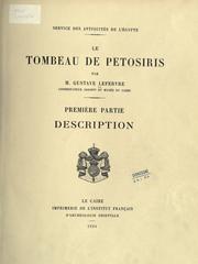 Le tombeau de Petosiris by Gustave Lefebvre