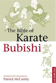 Cover of: The Bible of Karate Bubishi by Patrick McCarthy