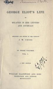 Cover of: Life as related in her letters and journals. by George Eliot