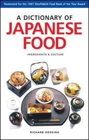 A dictionary of Japanese food by Richard Hosking