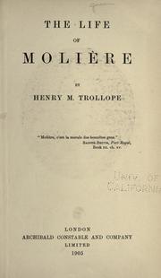 Cover of: The life of Molière by Henry Merivale Trollope