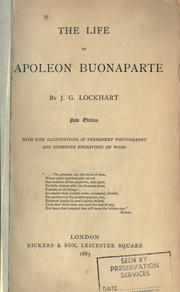Cover of: life of Napoléon Buonaparte.