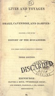Cover of: Lives and voyages of Drake, Cavendish, and Dampier: including a view of the history of the buccaneers.