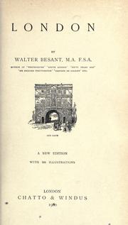 Cover of: London. by Walter Besant