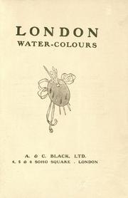 Cover of: London water-colours