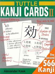 Cover of: Tuttle Kanji Cards II