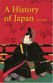 Cover of: A history of Japan by R. H. P. Mason