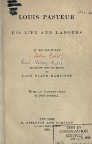 Cover of: Louis Pasteur by René Vallery-Radot
