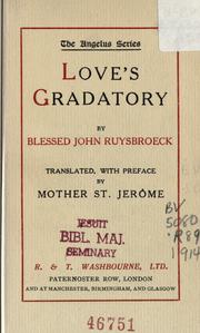 Cover of: Love's gradatory