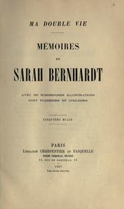 Cover of: Ma double vie by Sarah Bernhardt