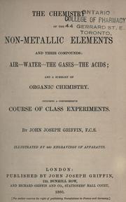 Cover of: A manual of chemical analysis, qualitative and quantitative, for the use of students.