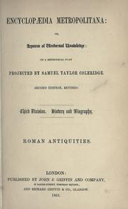 Cover of: A manual of Roman antiquities. by Ramsay, William