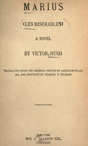 Cover of: Marius by Victor Hugo, Victor Hugo