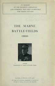 Cover of: The Marne battle-fields (1914) ... by 