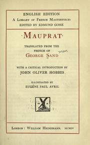 Cover of: Mauprat by George Sand