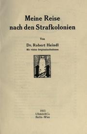 Cover of: Meine Reise nach den Strafkolonien: mit vielen Originalaufnahmen.