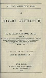 Cover of: A primary arithmetic