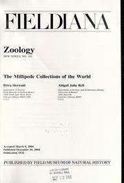 Cover of: The millipede collections of the world by Petra Sierwald
