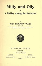Cover of: Milly and Olly: or a holiday among the mountains