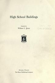 Cover of: High school buildings by Bruce, William Conrad