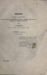 Mémoire en réponse à la question suivante: faire un travail sur Démérius de Phalère, considéré comme orateur, homme d'état, érudit et philosophe by S.-J Legrand