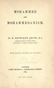 Cover of: Mohammed and Mohammedanism by R. Bosworth Smith