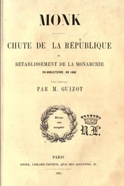 Cover of: Monk by François Guizot