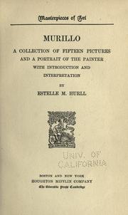 Cover of: Murillo: a collection of fifteen pictures and a portrait of the painter