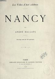 Cover of: Nancy by André Hallays, André Hallays