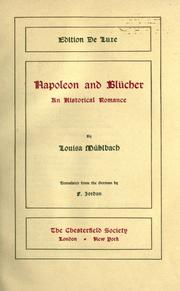 Cover of: Napoleon and Blucher: an historical romance