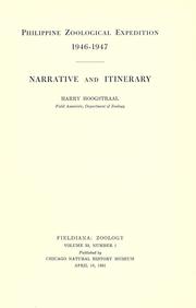 Cover of: Narrative and itinerary.