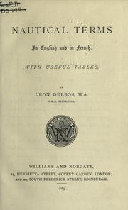 Cover of: Nautical terms by Léon Delbos