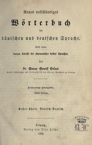 Cover of: Neues vollstaendiges Woerterbuch der daenischen und deutschen Sprache, nebst einem kurzen Abrisse der Formenlehre beider Sprachen