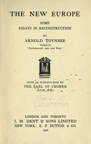 Cover of: The new Europe by Arnold J. Toynbee