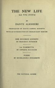 The new life (La vita nuova) by Dante Alighieri (1907 edition) | Open ...