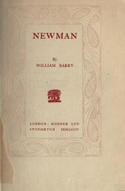 Cover of: Newman. by William Francis Barry, William Francis Barry