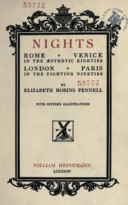 Cover of: Nights | Elizabeth Robins Pennell