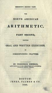The North American arithmetic by Frederick Emerson