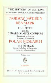 Cover of: Norway, Sweden and Denmark by E. C. Otté