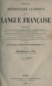 Cover of: Nouveau dictionnaire classique de la langue française