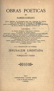 Cover of: Obras poeticas de Ramos-Coelho by José Ramos Coelho