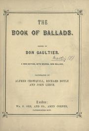 Cover of: The book of ballads. by Martin, Theodore Sir
