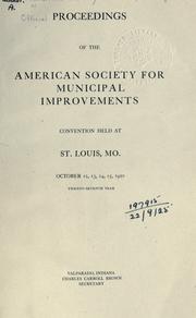 Cover of: Official proceedings ... of the annual convention ... - 25th - 39th: 1918-1933.