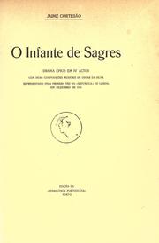 Cover of: O Infante de Sagres by Jaime Cortesão