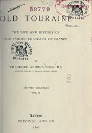 Cover of: Old Touraine by Sir Theodore Andrea Cook