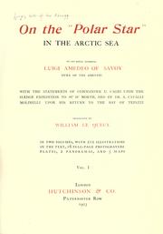 Cover of: On the "Polar Star" in the Arctic Sea by Savoia, Luigi Amedeo di duca degli Abruzzi