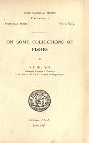 Cover of: On some collections of fishes made in the Kankakee and Illinois Rivers